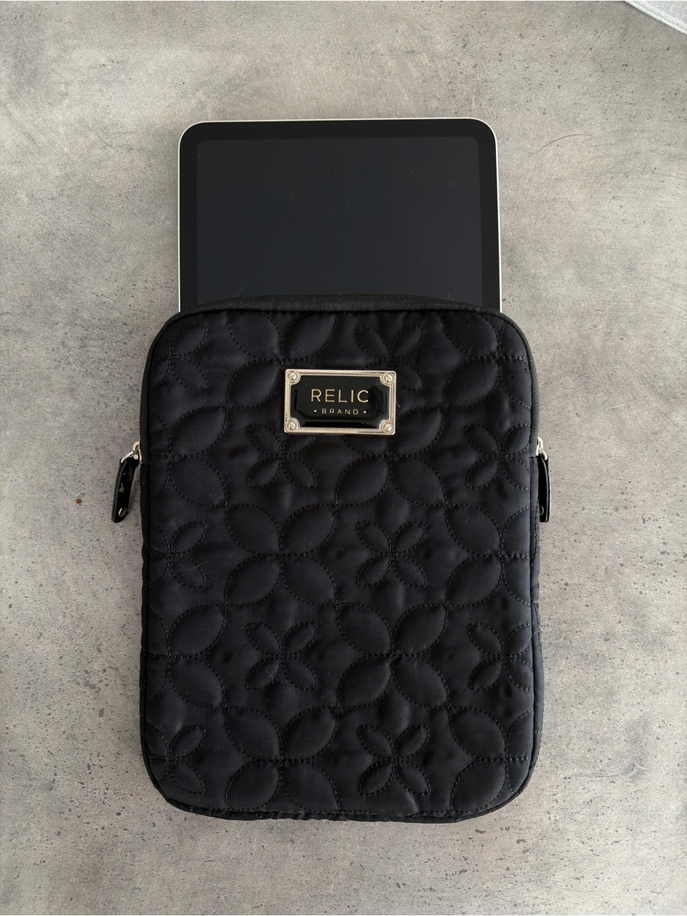 Relic Quilted iPad Tablet Sleeve Black